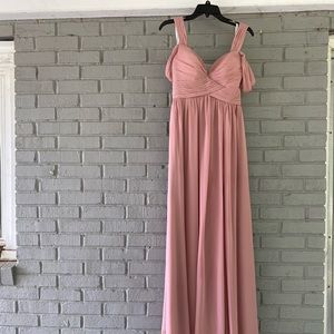 Azazie Lianne bridesmaid dress, dusty rose, A2